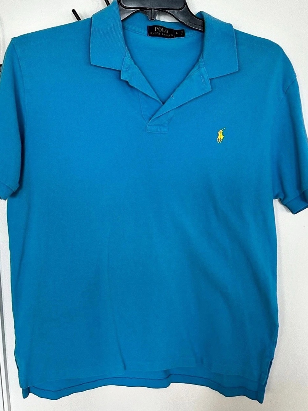 Polo Ralph Lauren men’s Classic Fit Cotton Mesh Polo Shirt Blue Large